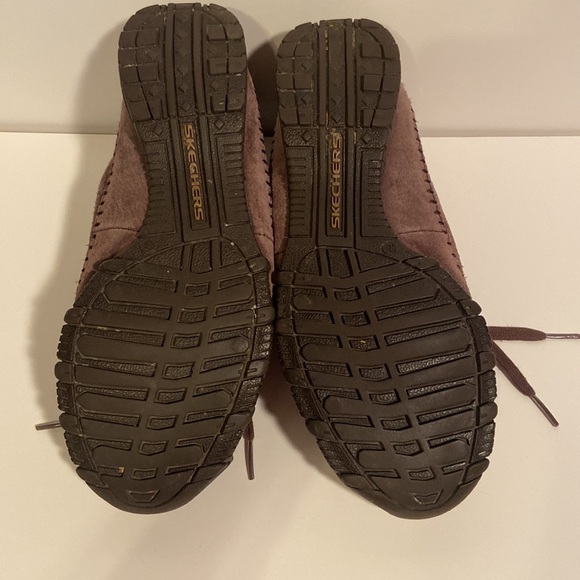 Skechers brown ankle moccasins Women’s size 9 super soft - Picture 4 of 9